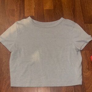 Grey Cropped Top